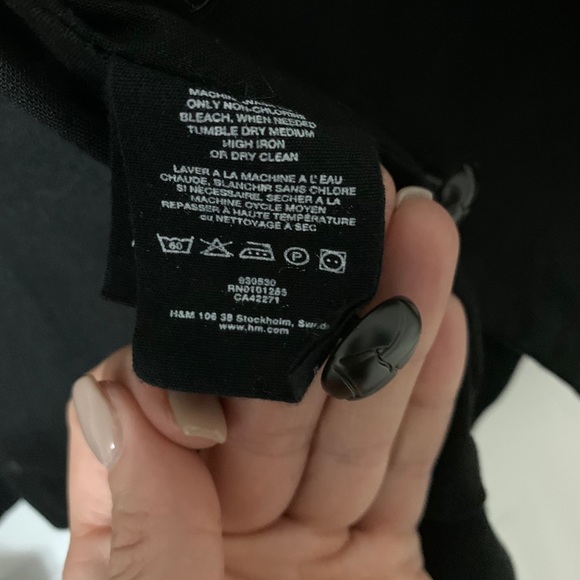 2/$50 Black button up jacket - Picture 3 of 3